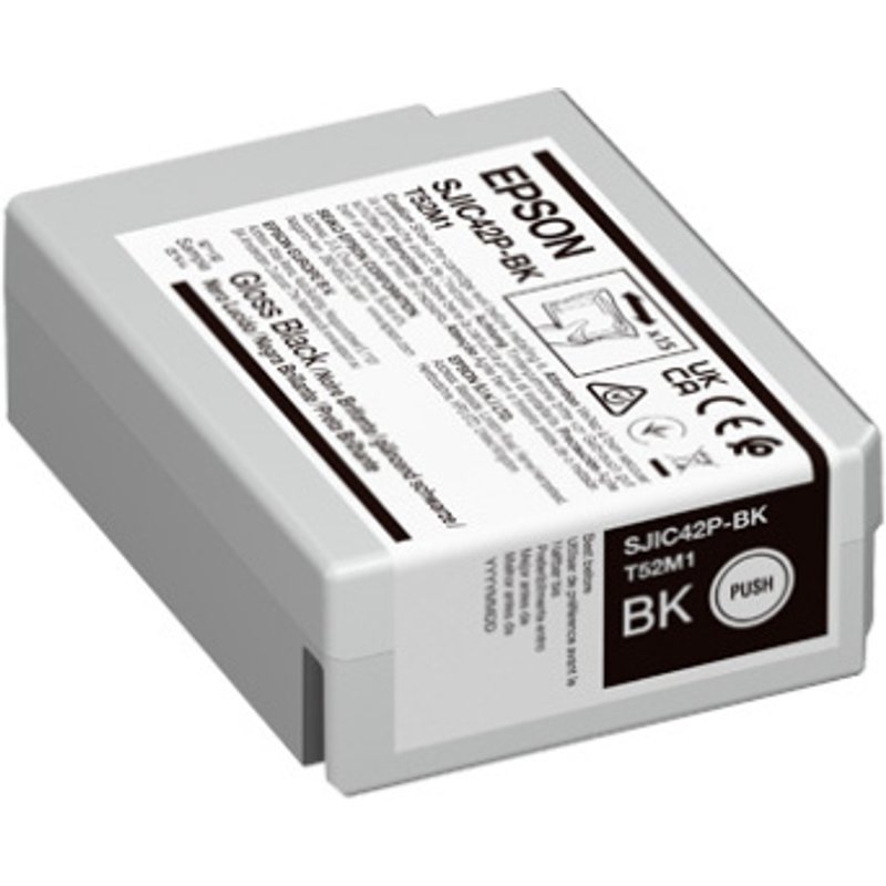 Epson C13T52M140/SJIC-42-P-BK Ink cartridge black glossy 50ml for Epso
