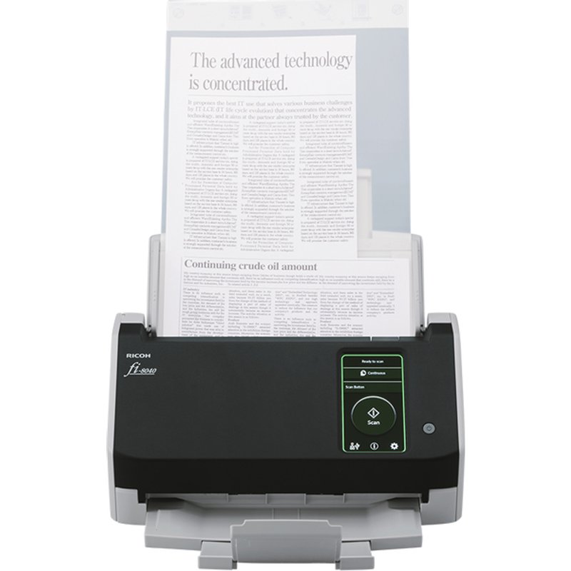 Ricoh fi-8040 ADF + Manual feed scanner 600 x 600 DPI A4 Black, Grey