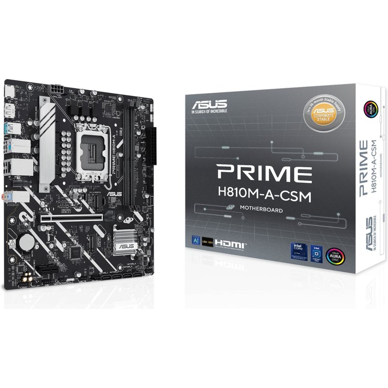 ASUS PRIME H810M-A-CSM Intel H810 LGA 1851 (Socket V1) micro ATX
