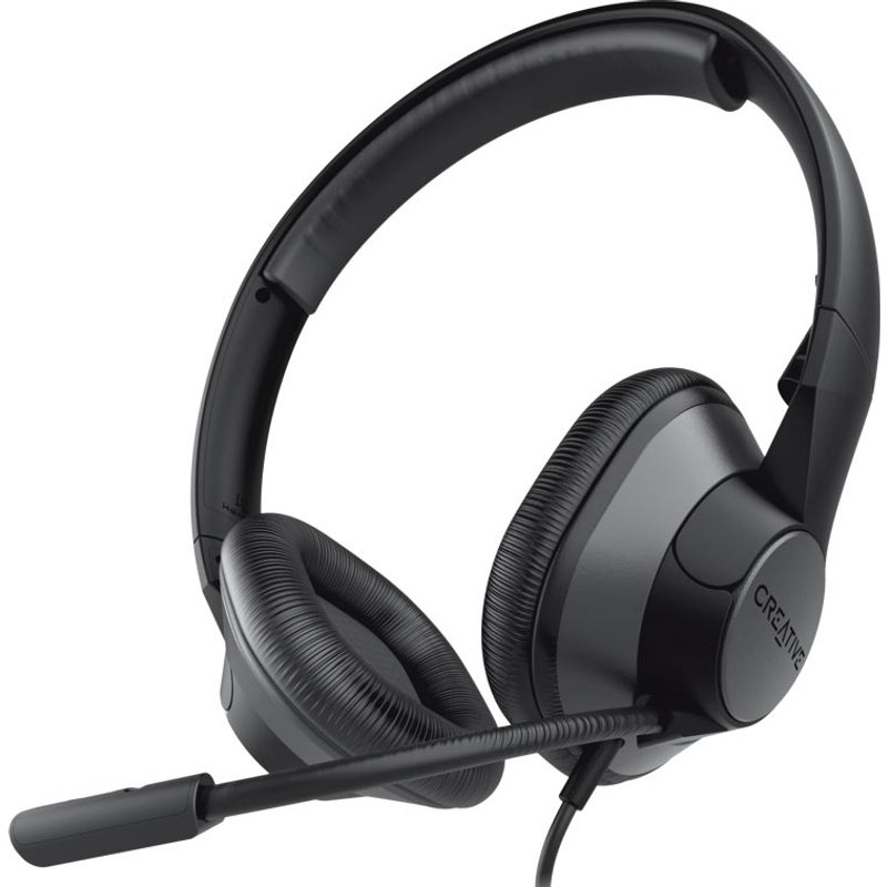 CREATIVE HS-720 V2 USB Digital Headphones with Noise Cancelling Condenser Micro Arm with Micro/Call Function, Volume Control and Microphone and