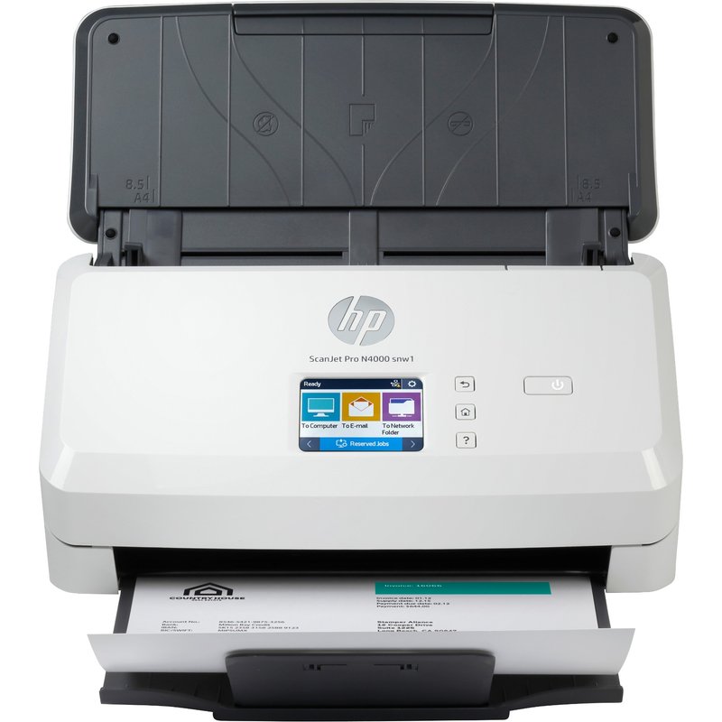 HP ScanJet Pro N4000 snw1 Sheet-fed scanner 600 x 600 DPI A4 Black, White