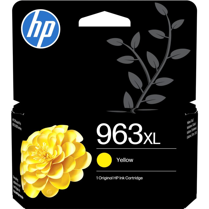HP 3JA29AE/963XL Ink cartridge yellow high-capacity. 1.6K pages 22.92m