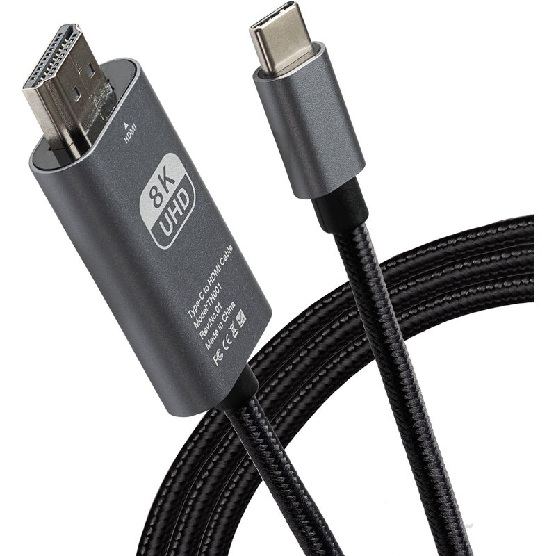 Maplin USB-C to HDMI Cable Supports Ultra HD 4K@60Hz V3.1 - 3m