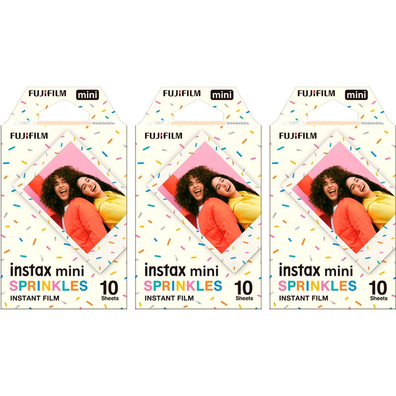Fujifilm Instax Mini Instant Photo Film - Mini Sprinkles - Pack of 30