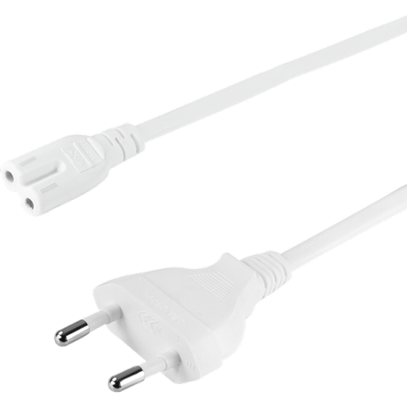 LogiLink Power cable. CEE 7/16 to IEC C7. white. 3 m