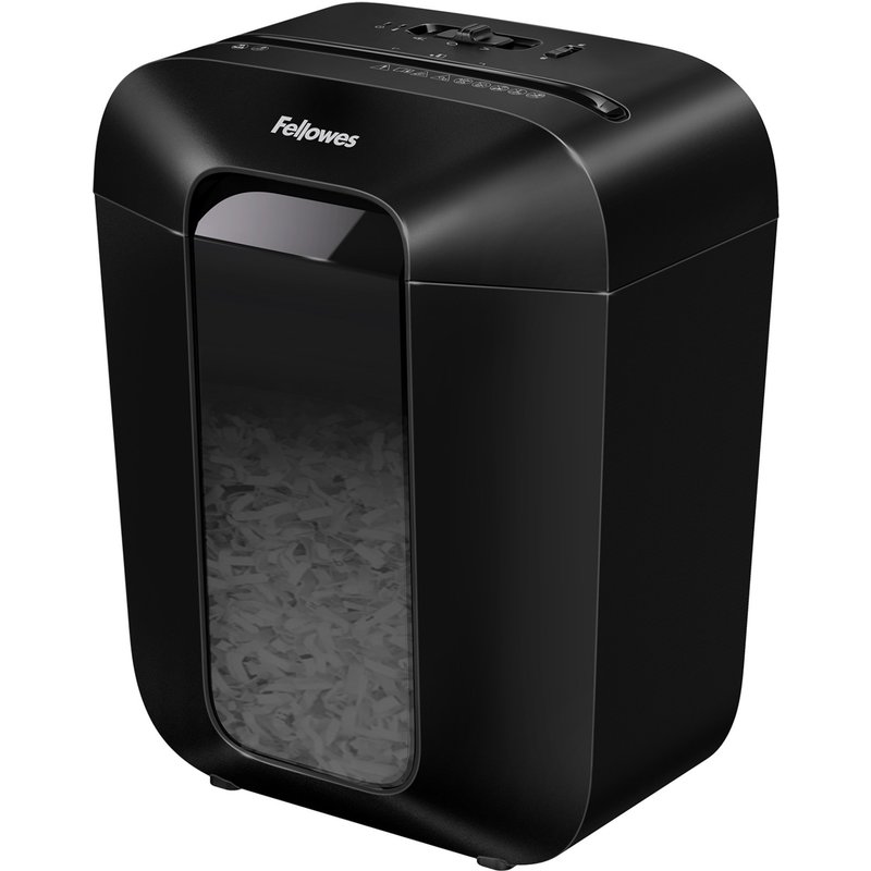 Fellowes LX Series Paper Shredder LX50 9 Sheet Cross Cut Shredder with 17 Litre Bin High Security P4 Black