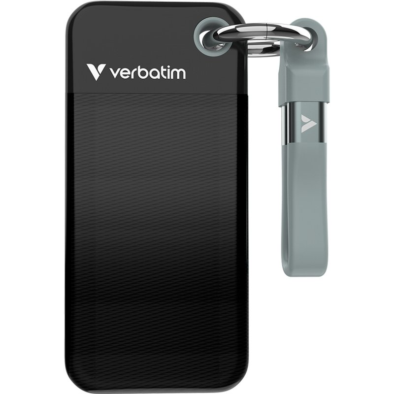 Verbatim Pocket SSD USB 3.2 Gen 2 256GB Black/Grey
