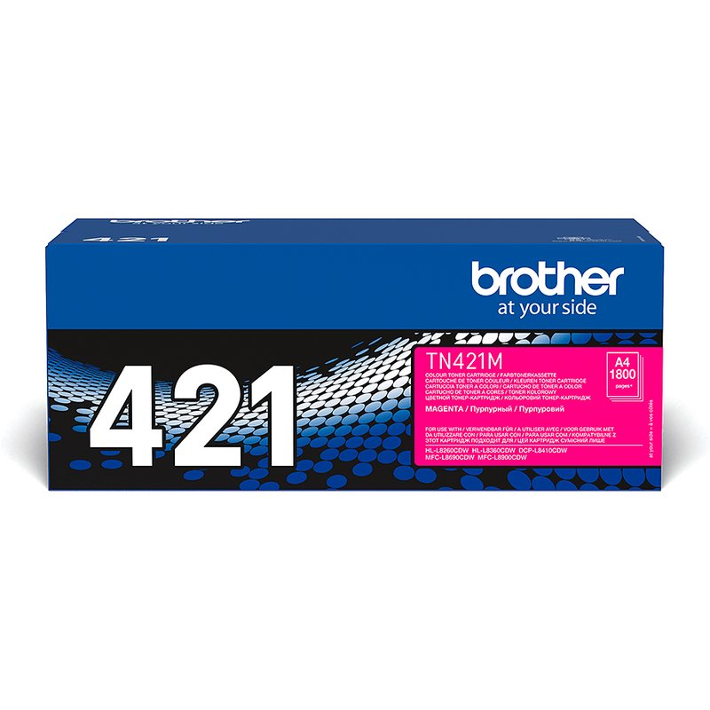 Brother TN-421M Toner-kit magenta. 1.8K pages ISO/IEC 19752 for Brothe