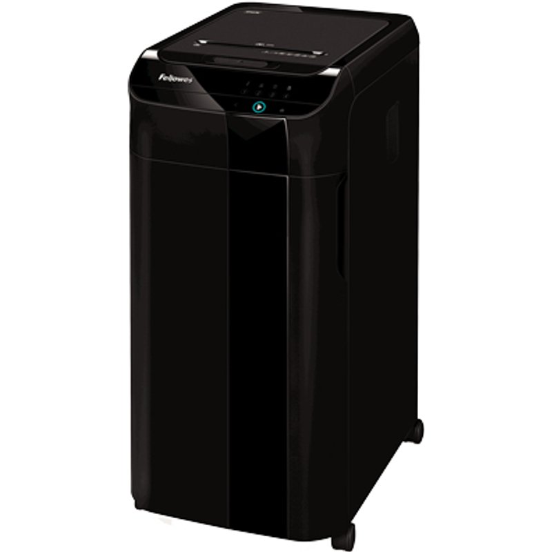 Fellowes Paper Shredder 350 Sheet Auto Feed Cross Cut Shredder AutoMax 350C Shredder with 68 Litre Bin High Security P4