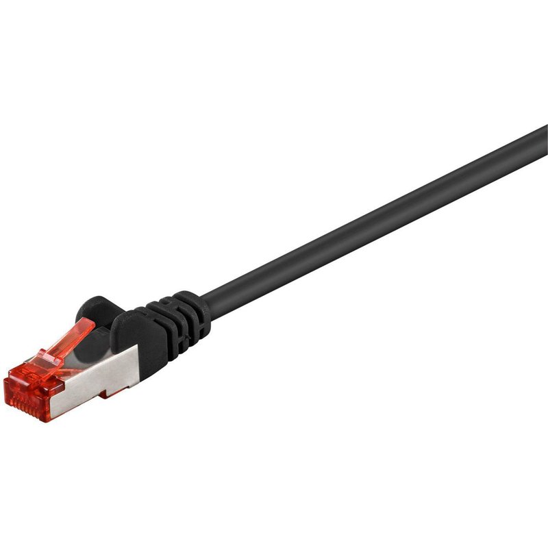 Microconnect STP625S networking cable Black 25 m Cat6 F/UTP (FTP) Roun