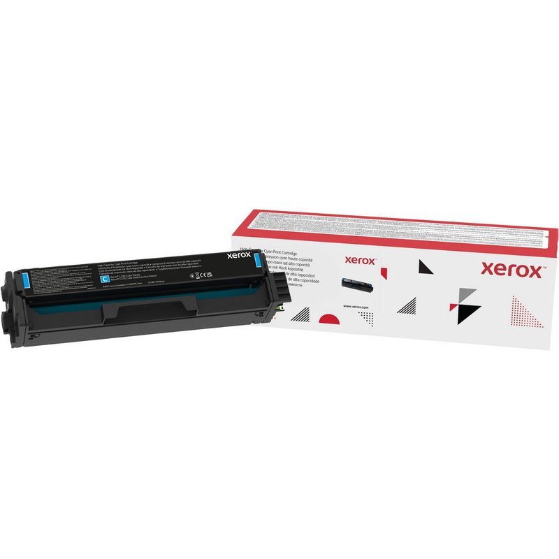 Xerox Genuine C230 Color Printer/C235 Color Multifunction Printer Cyan High capacity Toner Cartridge (2500 Pages) - 006R04392. Black toner page yield: 0 pages Colour toner page yield: 2500 pages Printing colours: Cyan Quantity per pack: 1 pc(s)