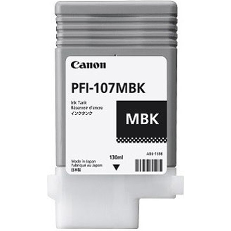 Canon 6704B001/PFI-107MBK Ink cartridge black matt 130ml for Canon IPF