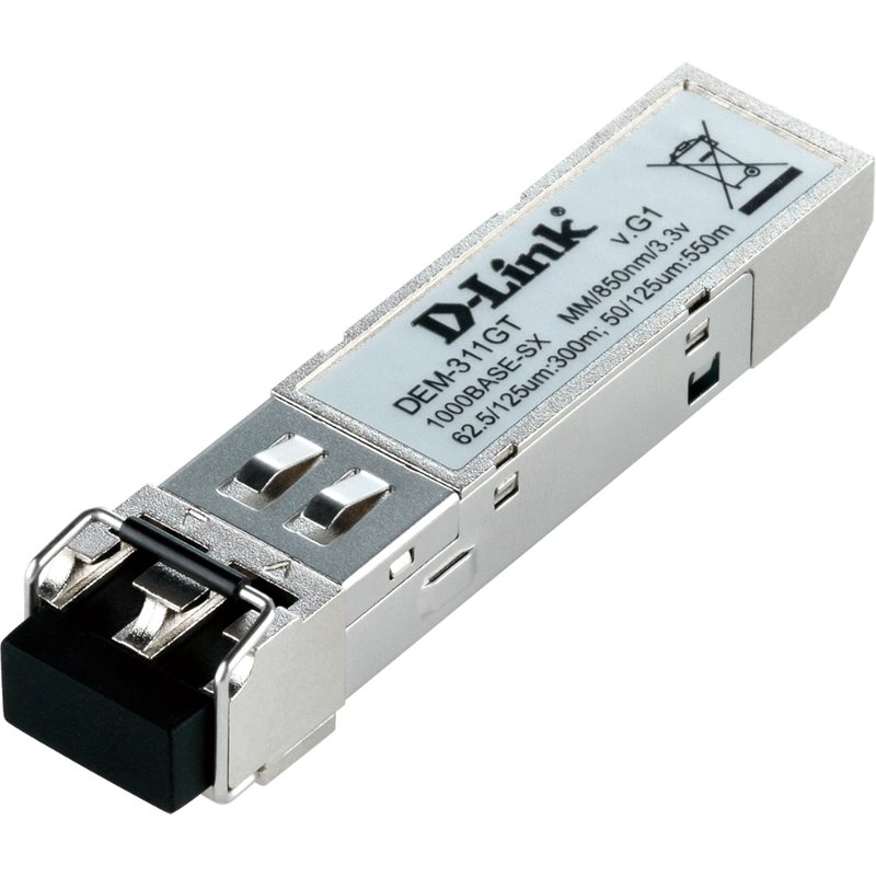 D-Link 1-port Mini-GBIC SFP to 1000BaseSX 550m for all Fiber optic 1000 Mbit/s SFP LC SX 550 m