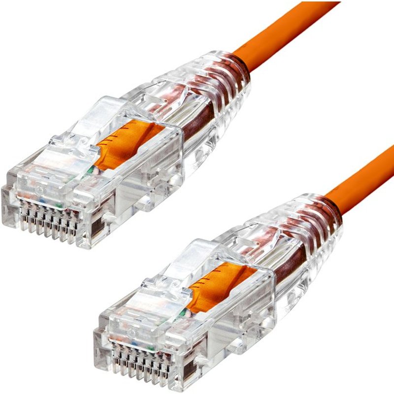ProXtend Ultra Slim CAT6 U/UTP CU LSZH Ethernet Cable Orange 4M