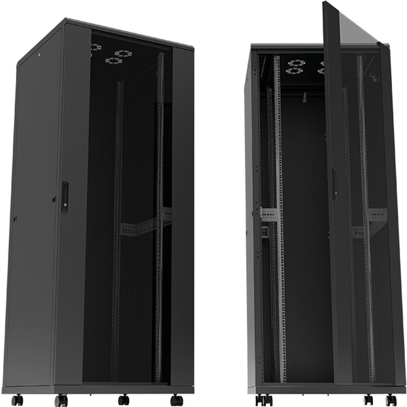 LogiLink D42S66B rack cabinet 42U Freestanding rack Black