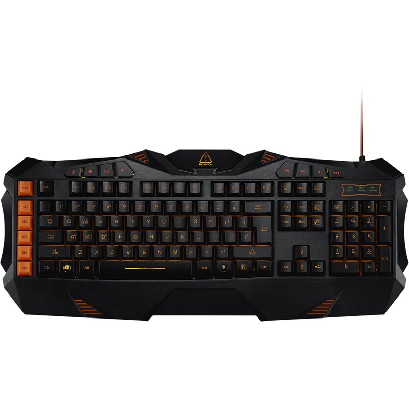 Canyon Fobos keyboard Gaming USB Black. Orange