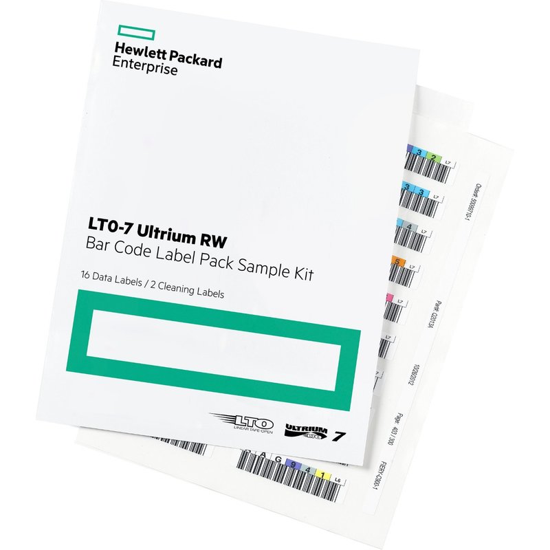 HPE LTO-7 Ultrium RW Bar Code Label Pack