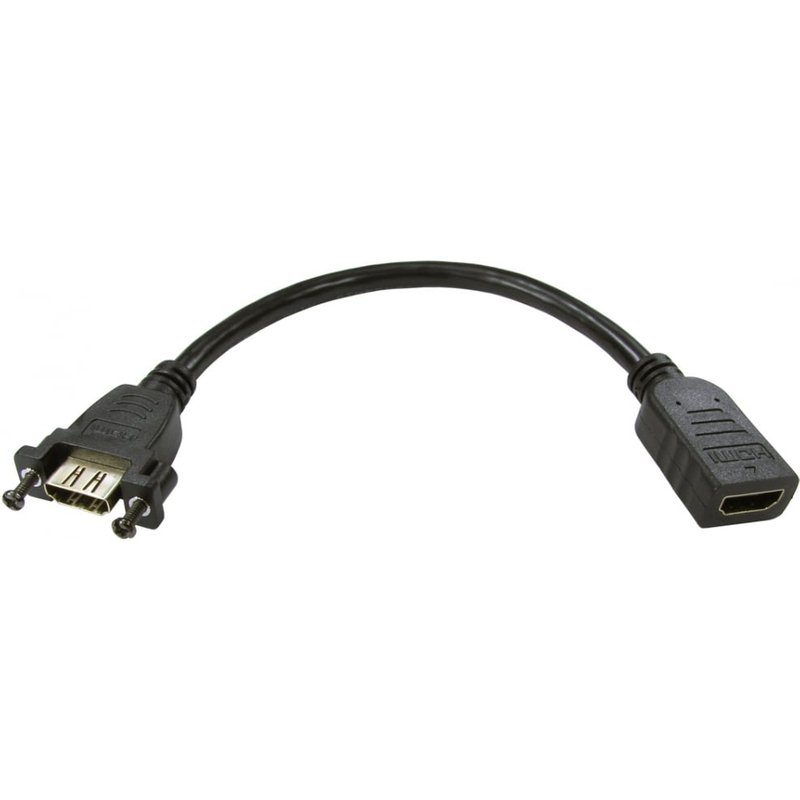 Cables Direct 99HDHS-STUB-BK HDMI cable 0.2 m HDMI Type A (Standard) B