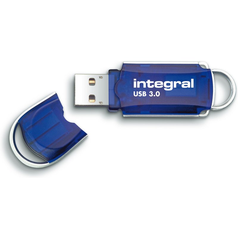 Integral 16GB USB3.0 DRIVE COURIER BLUE UP TO R-80 W-10 MBS