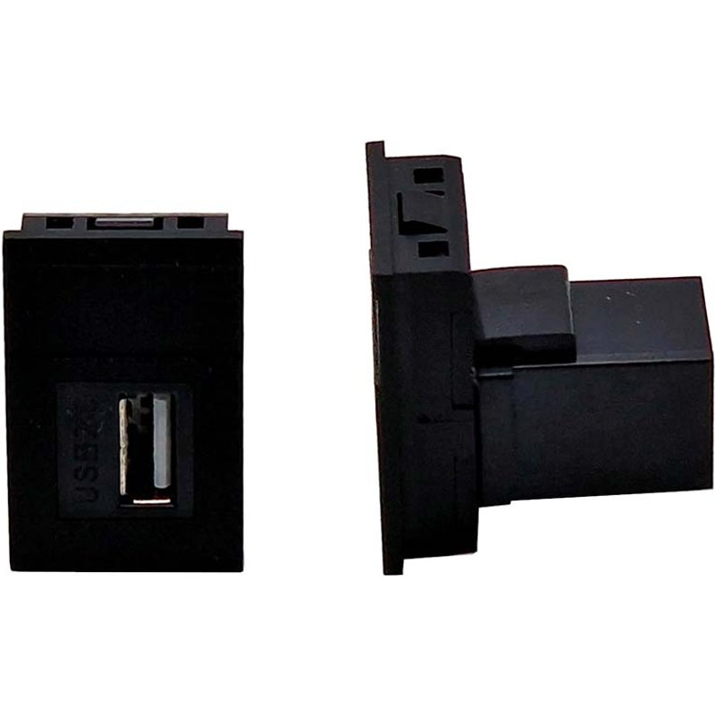 POWERDATA BLACK ICON USB A MEDIA MODULE