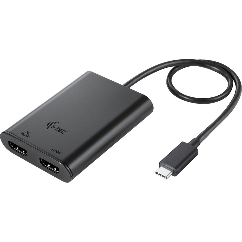 i-tec USB-C Dual 4K/60Hz (single 8K/30Hz) HDMI Video Adapter