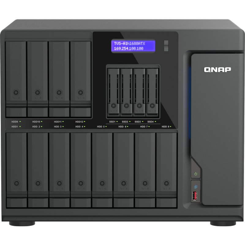 QNAP TVS-AIH1688ATX-U7-32G NAS/storage server Tower 32 GB DDR5 0 TB Qu