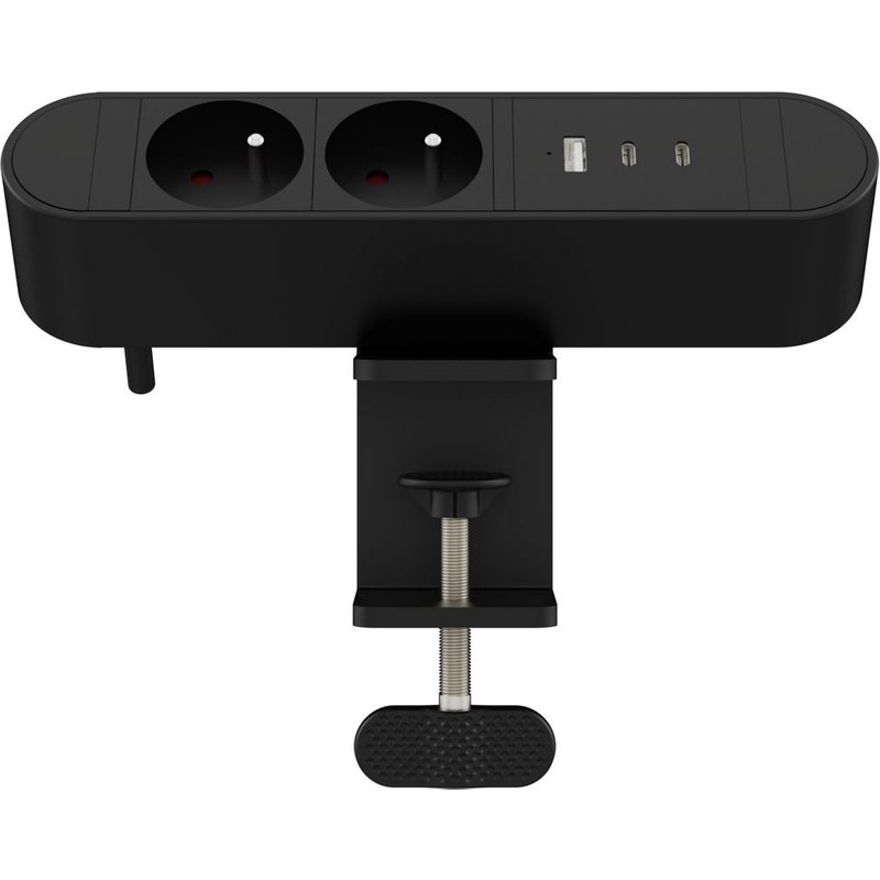 Microconnect MC-MDPS-FR2-30W power extension 1.8 m 2 AC outlet(s) Blac