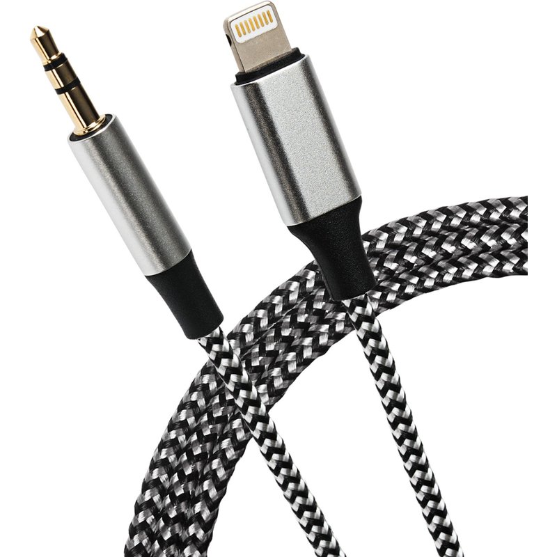 Maplin Lightning Connector to 3.5mm Male Aux Stereo 3 Pole Jack Plug B