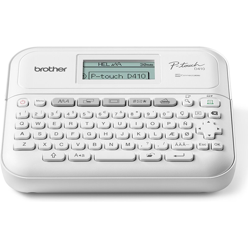 Brother PT-D410YP1 label printer Thermal transfer 20 mm/sec Wired TZe