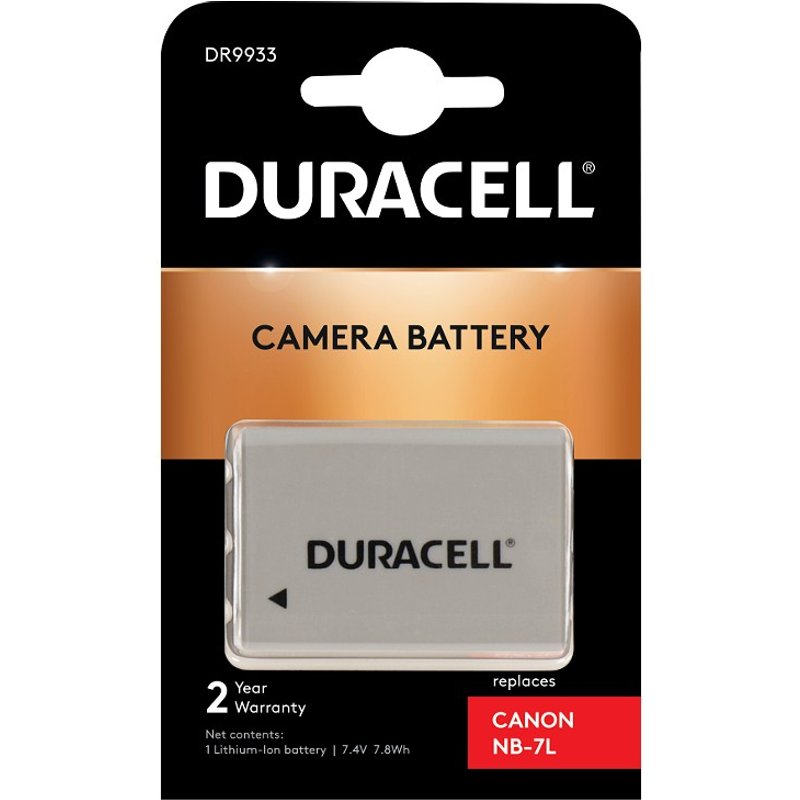 Duracell Camera Battery - replaces Canon NB-7L Battery