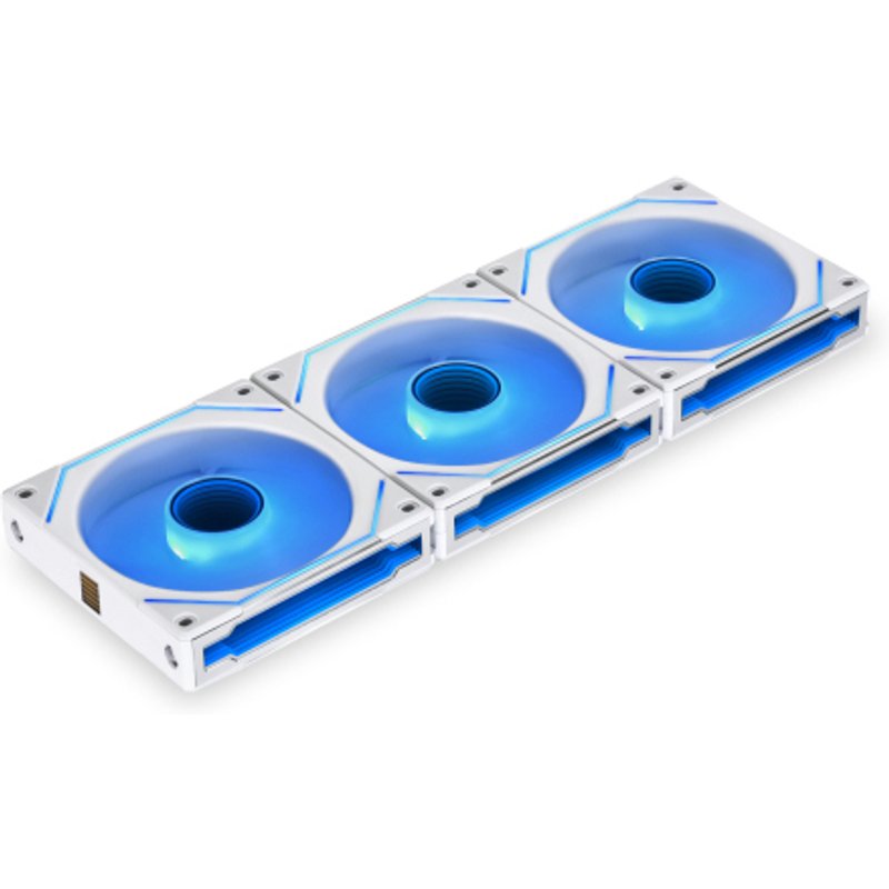 LIAN LI UNI FAN SL INFINITY 120 RGB WHITE 3 PCS PACK --UF-SLIN120-3W ( L Connect 3.0 Controller included)