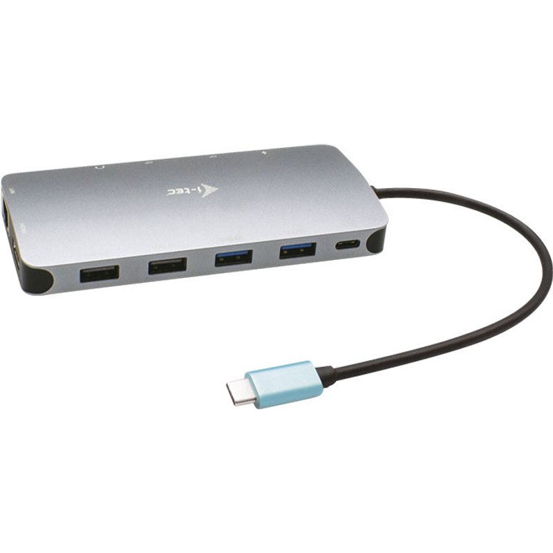 i-tec Metal USB-C Nano 3x Display Docking Station + Power Delivery 100 W Wired USB 3.2 Gen 1 (3.1 Gen 1) Type-C 100 W 3.5 mm 101001000 Mbit/s Silver