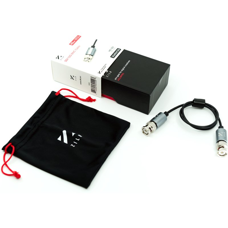 Zilr SDI 12G BNC Cable 45cm / 17.7in