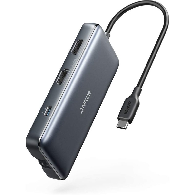 Anker A8380 USB 3.2 Gen 1 (3.1 Gen 1) Type-C 100 W Black MicroSD (TransFlash) SD HDMI RJ-45 USB 3.2 Gen 1 (3.1 Gen 1) Type-A USB 3.2 Gen 1 (3.1 Gen 1) Type-C USB