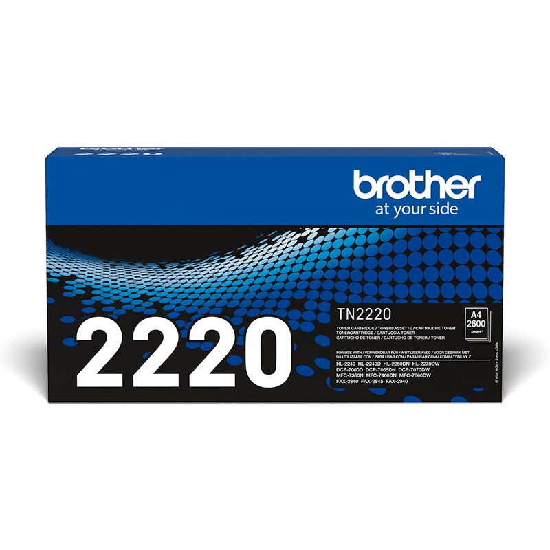 Brother TN-2220 Toner-kit. 2.6K pages ISO/IEC 19752 for Brother Fax 28