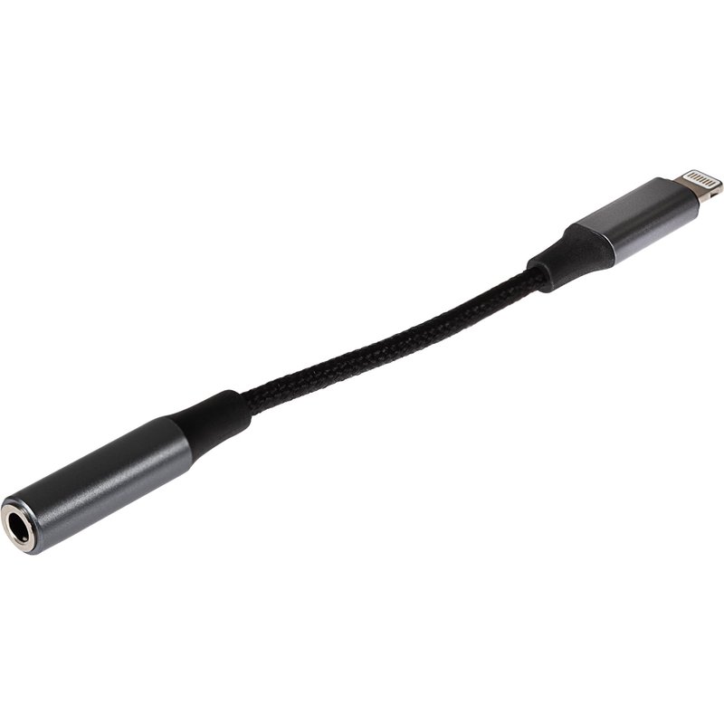 Maplin Lightning Connector to 3.5mm Female Jack Headphone Adapter 5cm