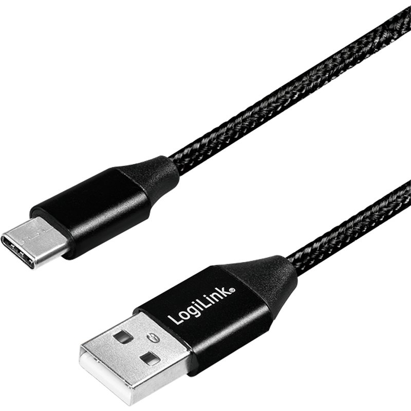 LogiLink CU0139 USB cable USB 2.0 0.3 m USB A USB C 0.48 Gbit/s Black
