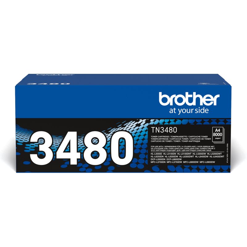 Brother TN-3480 Toner-kit. 8K pages ISO/IEC 19752 for Brother HL-L 500