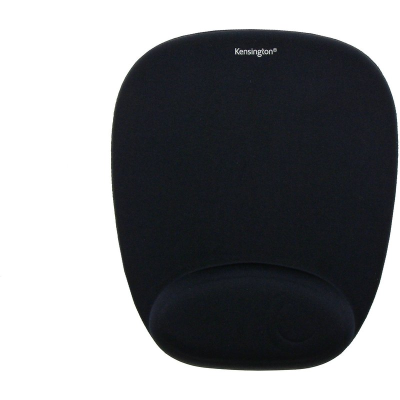 Kensington Foam Mousepad with Integral Wrist Rest Black