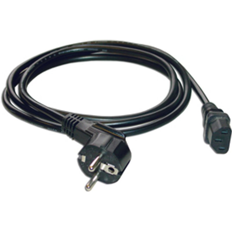 MCL Power Cable Black 5.0m 5 m Power plug type F C13 coupler