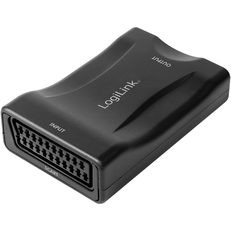 LogiLink Video converter. Scart/F to HDMI-A/F. 1080p. black