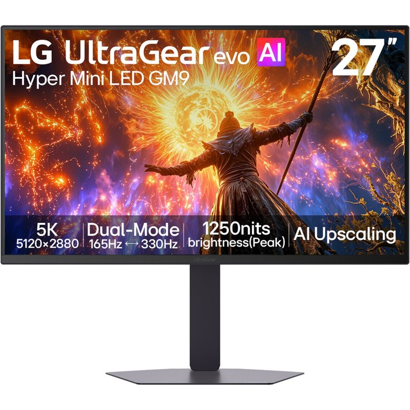 LG 27GM950B-B 27" IPS LED Black Multimedia Monitor (5120x2880/5ms/VGA/HDMI/DisplayPort)