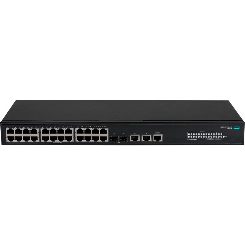 HPE FlexNetwork 5140 24G 2SFP+ 2XGT EI Managed L3 Gigabit Ethernet (10