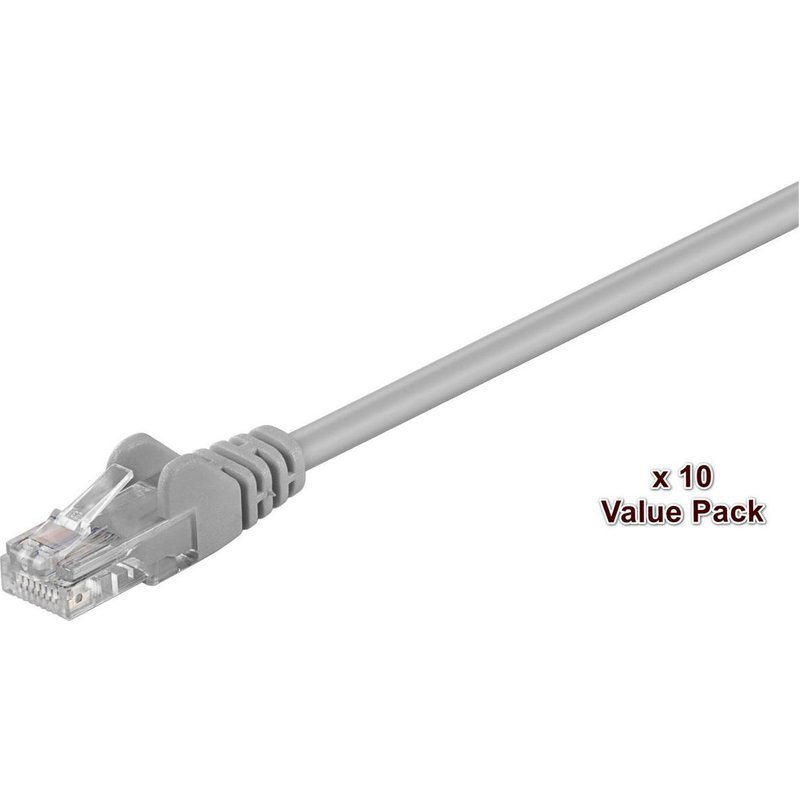 Microconnect V-UTP501VP networking cable Grey 1 m Cat5e U/UTP (UTP) Ro