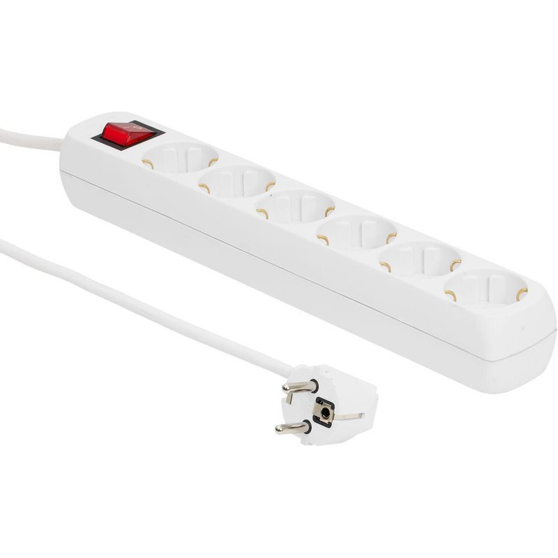 Microconnect MC-GRU00615WS power extension 1.5 m 6 AC outlet(s) Indoor