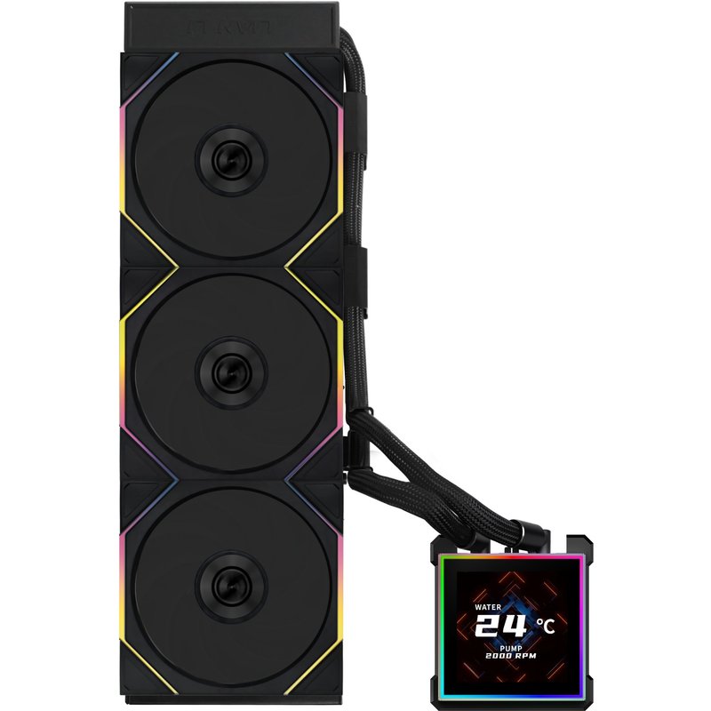 Lian Li HydroShift II LCD-S 360 TL Processor Liquid cooling kit 12 cm Black 1 pc(s)