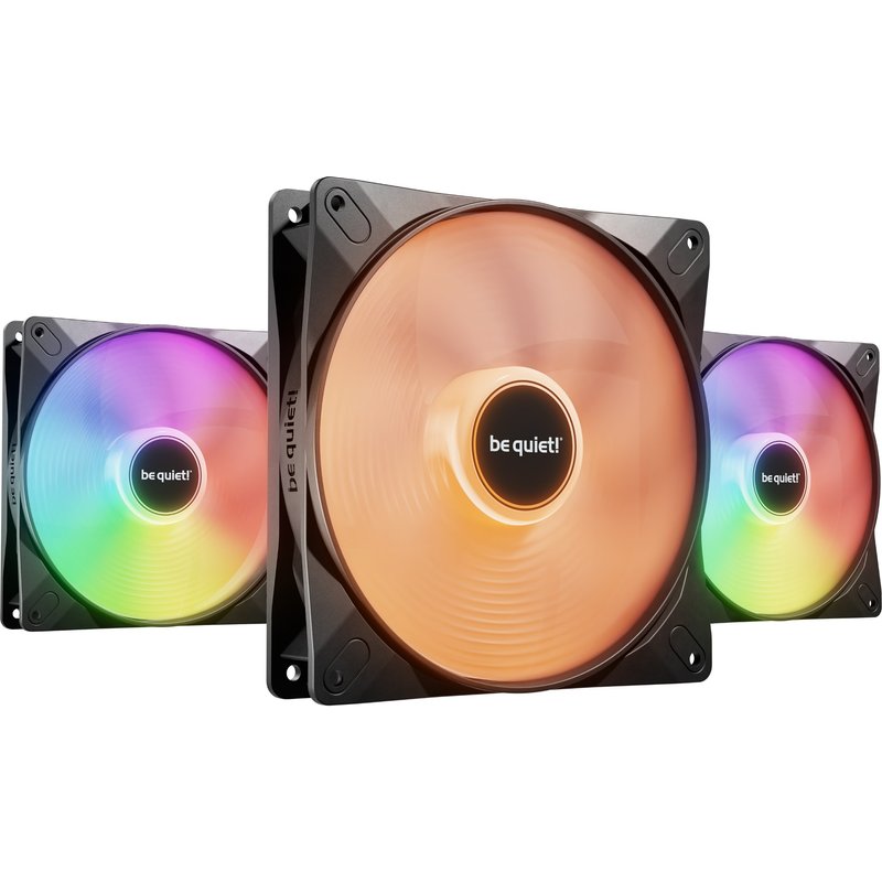be quiet! LIGHT WINGS LX 140mm PWM High Speed 3-Pack Black Computer case Fan 14 cm 3 pc(s)