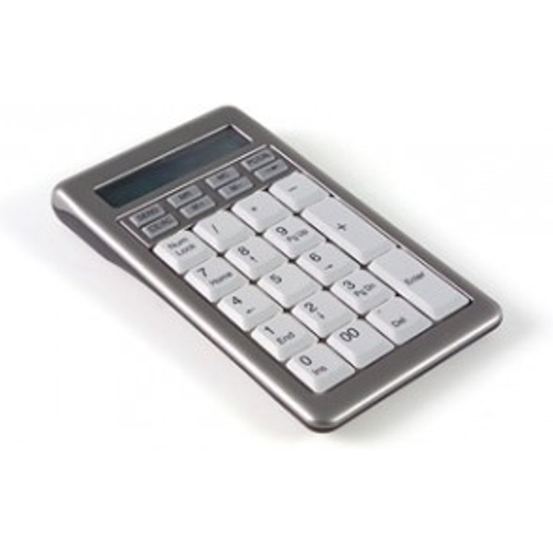 Hypertec KEYBSAT1NHY numeric keypad USB Notebook/PC Grey. White