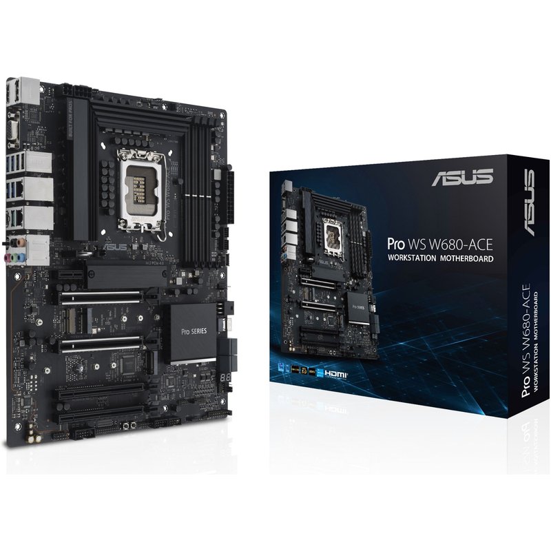 ASUS PRO WS W680-ACE IPMI Intel LGA 1700 Intel Celeron Intel Core i5 Intel Core i7 Intel Core i9 Intel Pentium Gold LGA 1700 DDR5-SDRAM 128 GB