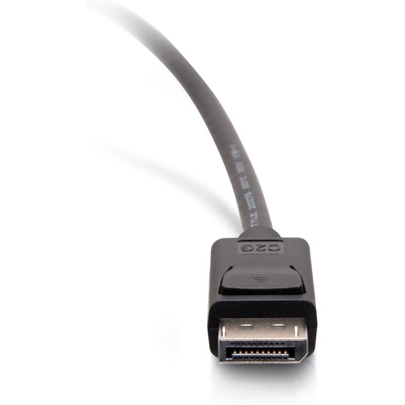 C2G 10ft (3m) DisplayPortTM Cable with Latches 4K 60Hz UHD M/M - Black